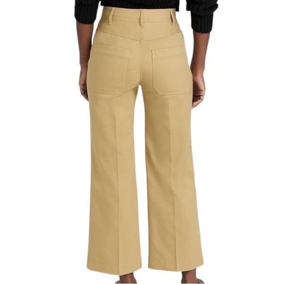 Rebecca Taylor Pique Cropped Wide Leg Jeans - Picture 10 of 10